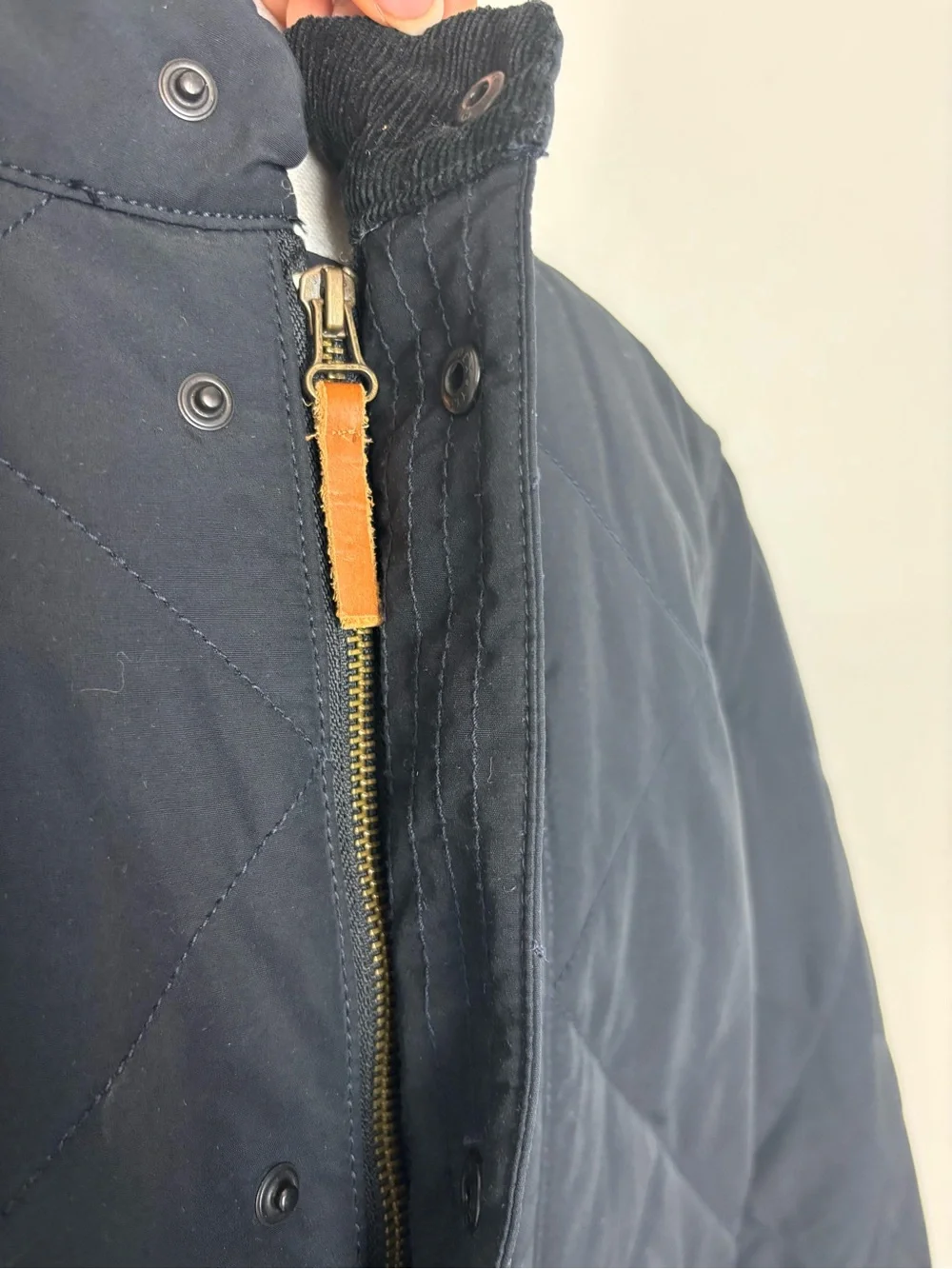 J. Crew Sussex Quilted Jacket In Navy Blue Size medium